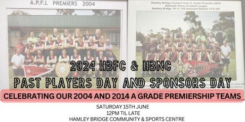 2024 Hamley Bridge Football and Netball Clubs Past Players Day & Sponsors Day