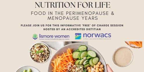 Nutrition for Life - Food in the Perimenopause and Menopause Years