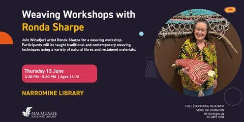 Weaving Workshops with Ronda Sharpe | Narromine Library