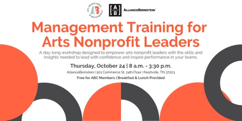 Management Training for Arts Nonprofit Leaders