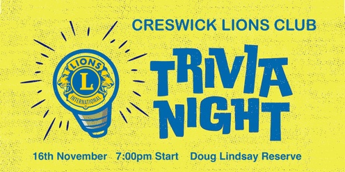 Lions Club Trivia Night