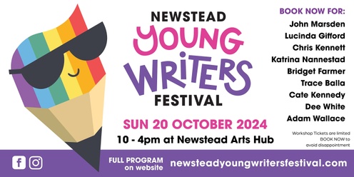 Newstead Young Writers Festival 2024 - Workshop & Mentor tickets