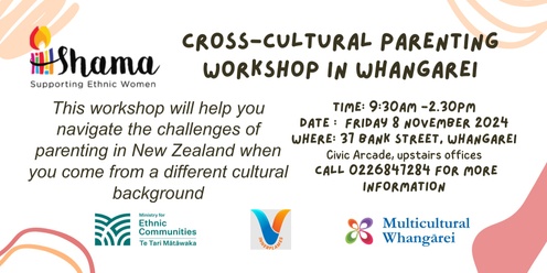 Cross-Cultural Parenting Workshop in Whangarei November 2024