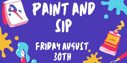 Paint and Sip social event 