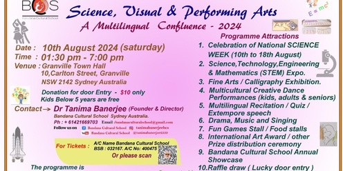 Science , visual & Performing Arts- a Multilingual Confluence '2024