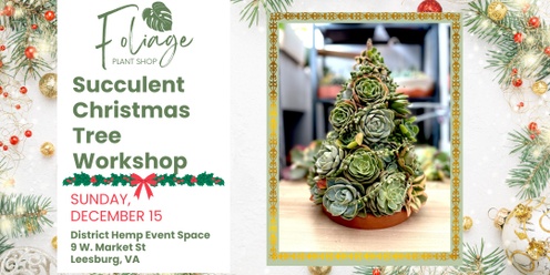 Succulent Christmas Tree Workshop