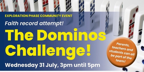Exploration Phase Community Event: Faith Record Attempt! Dominos challenge! 