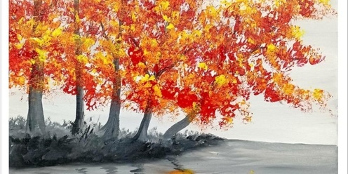 Fall Leaves Paint and Sip Event 