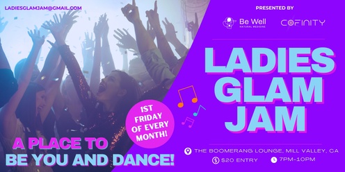 Ladies Glam Jam DJ Dance Party