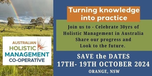 AHMC- 'Turning Knowledge into Practice' Orange NSW | 17th Oct- 19th Oct | Click on EVENT INFO for PROGRAM & BOOKING LINK