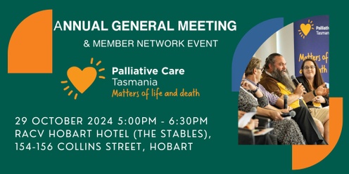 Palliative Care Tasmania Annual General Meeting