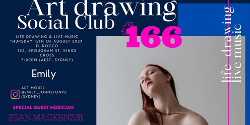 Art Drawing Live Music Social Club #166