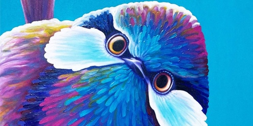 Colourful Songbird Painting