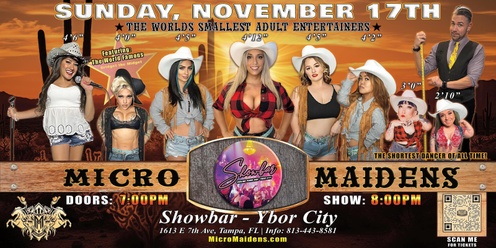 Tampa, FL - Micro Maidens: Dwarf Dancers @ Showbar Ybor City "The Only Micro Revue in the World!"