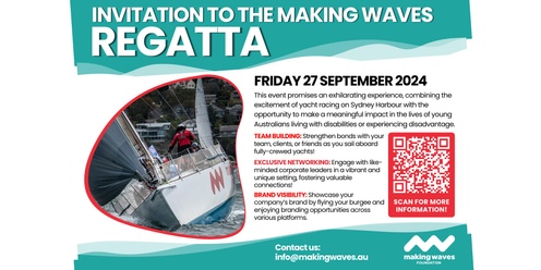 Making Waves Foundation Regatta - Sailing For Disability! 
