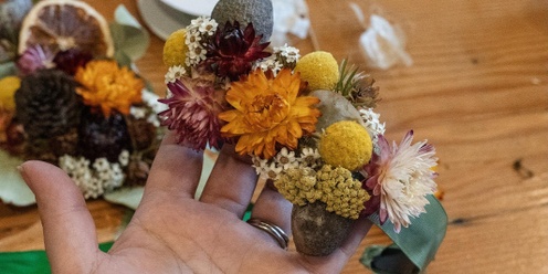 Dried flower headbands and flower crowns