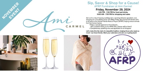 Sip, Savor & Shop with Ami & AFRP