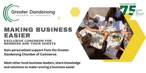 Making Business Easier - Luncheon
