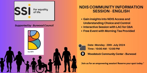 NDIS Community Information Session - English 