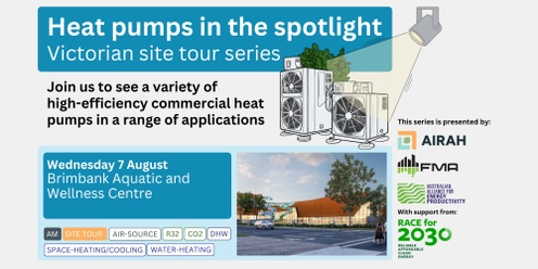 Heat pumps in the spotlight - Brimbank Aquatic & Wellness Centre