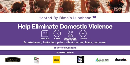 Rima's Luncheon: Help Eliminate Domestic Violence