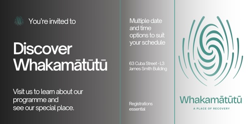 Discover Whakamātūtū - November sessions