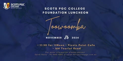 2024 SCOTS PGC College Foundation Toowoomba Luncheon