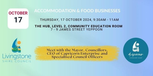 Tourism Business Session (Accommodation & Food)