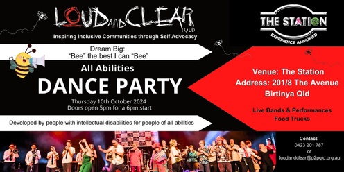 Loud and Clear Qld All Abilities Dance Party 2024