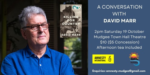 MUDGEE - A Conversation with David Marr