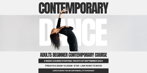Adults Beginner Contemporary Dance Course