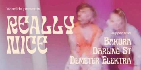 Really Nice - Single Launch (Full band show) Special Guests: Darling St, Bakura, Demeter Elektra 