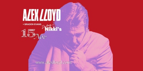 ALEX LLOYD INTIMATE  PERFORMANCE  FRIDAY 15TH NOVEMBER 