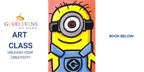 Kids Painting Class - Minion (Ballina Indoor Sports Centre)