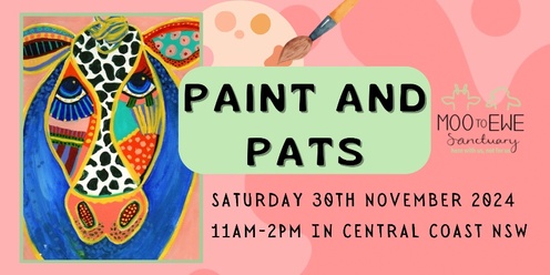 Paint and Pats at Moo to Ewe Farmed Animal Sanctuary