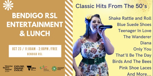 Entertainment & Lunch at Bendigo RSL