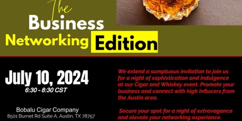 BNG Cigar and Whiskey Business Network Event