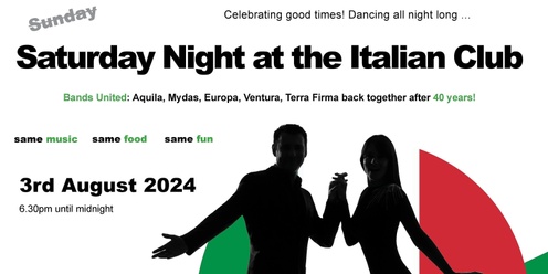 Saturday Night @ The Italian Club