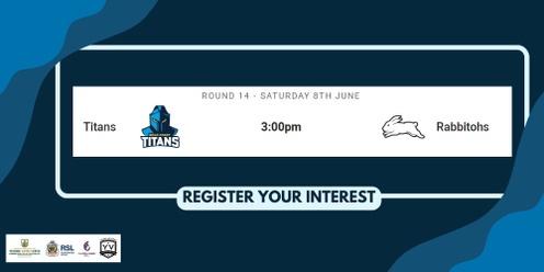 Round 14 2024 NRL - Titans V Rabbitohs