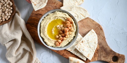 Hummus feast in the Succah