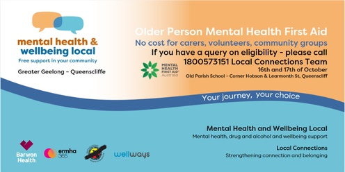 Mental Health First Aid for the Older Person