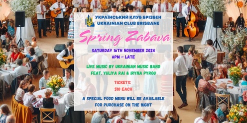 Spring Zabava at Ukrainian Club Brisbane