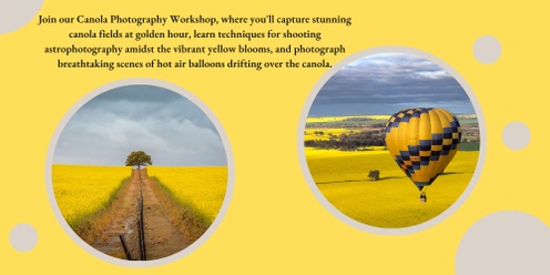 Canola Extravaganza Photography Workshop