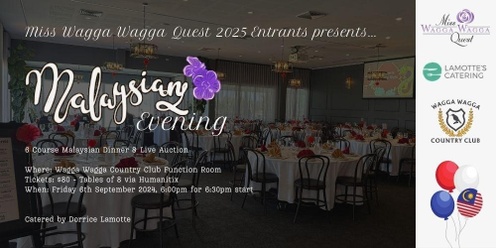 Malaysian Evening - Miss Wagga Wagga Quest 2025 Entrants