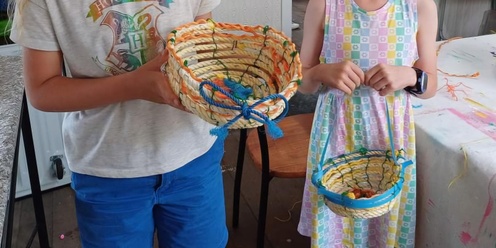 Kids Beach Rope Baskets