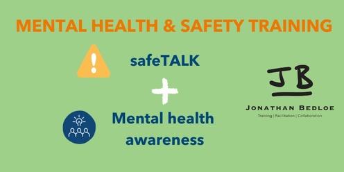 Mental health and safety training - 1 day in May
