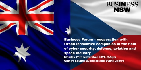 Business Forum – cooperation with Czech innovative companies in the field of cyber security, defence, aviation and space industrry