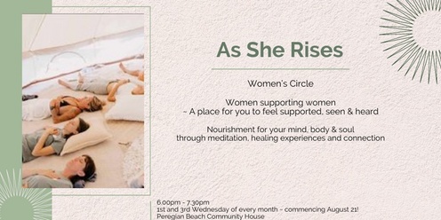  As She Rises Women's Circle 