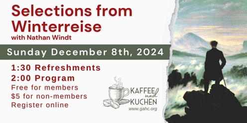 Kaffee und Kuchen: Selections from Winterreise