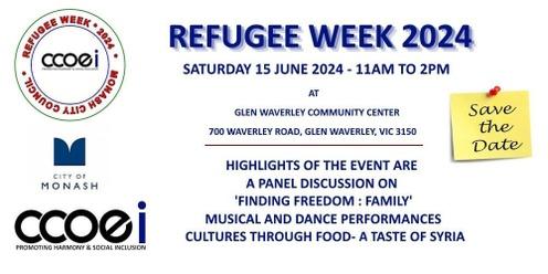 Refugee Week 15 June 2024